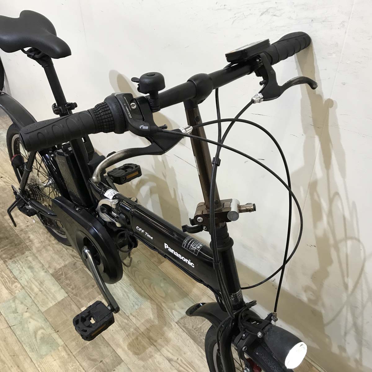 折りたたみ パナソニック オフタイム ブラック 前18×後20インチ KV104 【中古車】