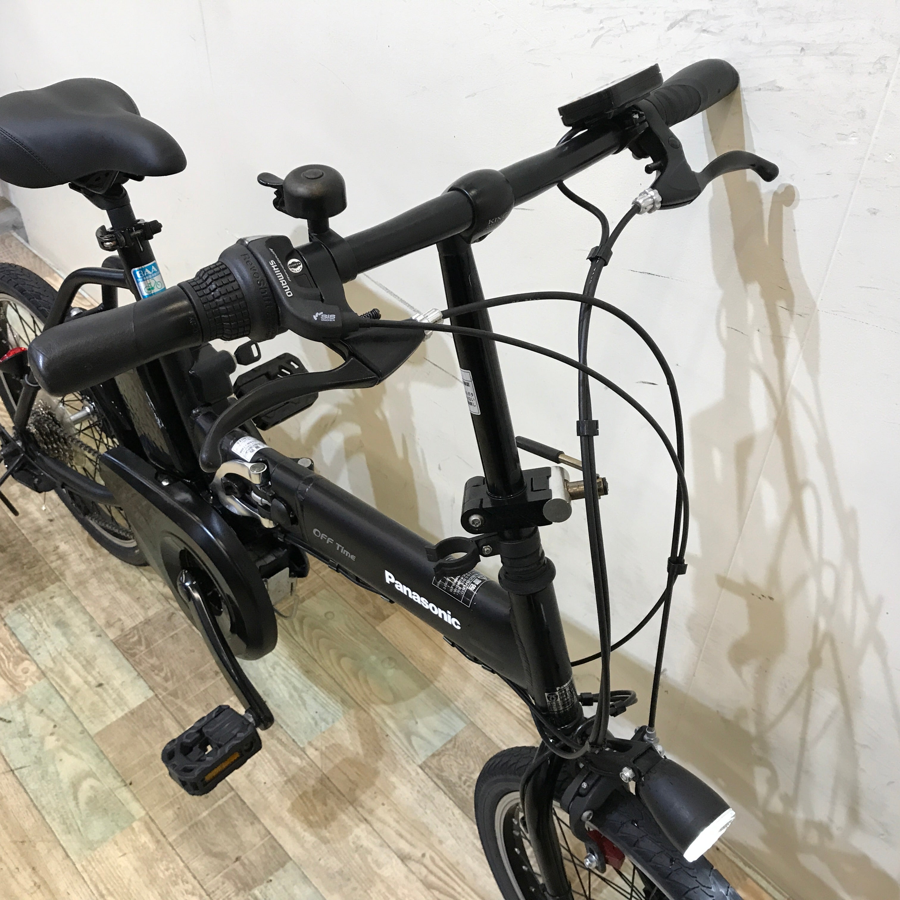 折りたたみ パナソニック オフタイム ブラック 前18×後20インチ KV105