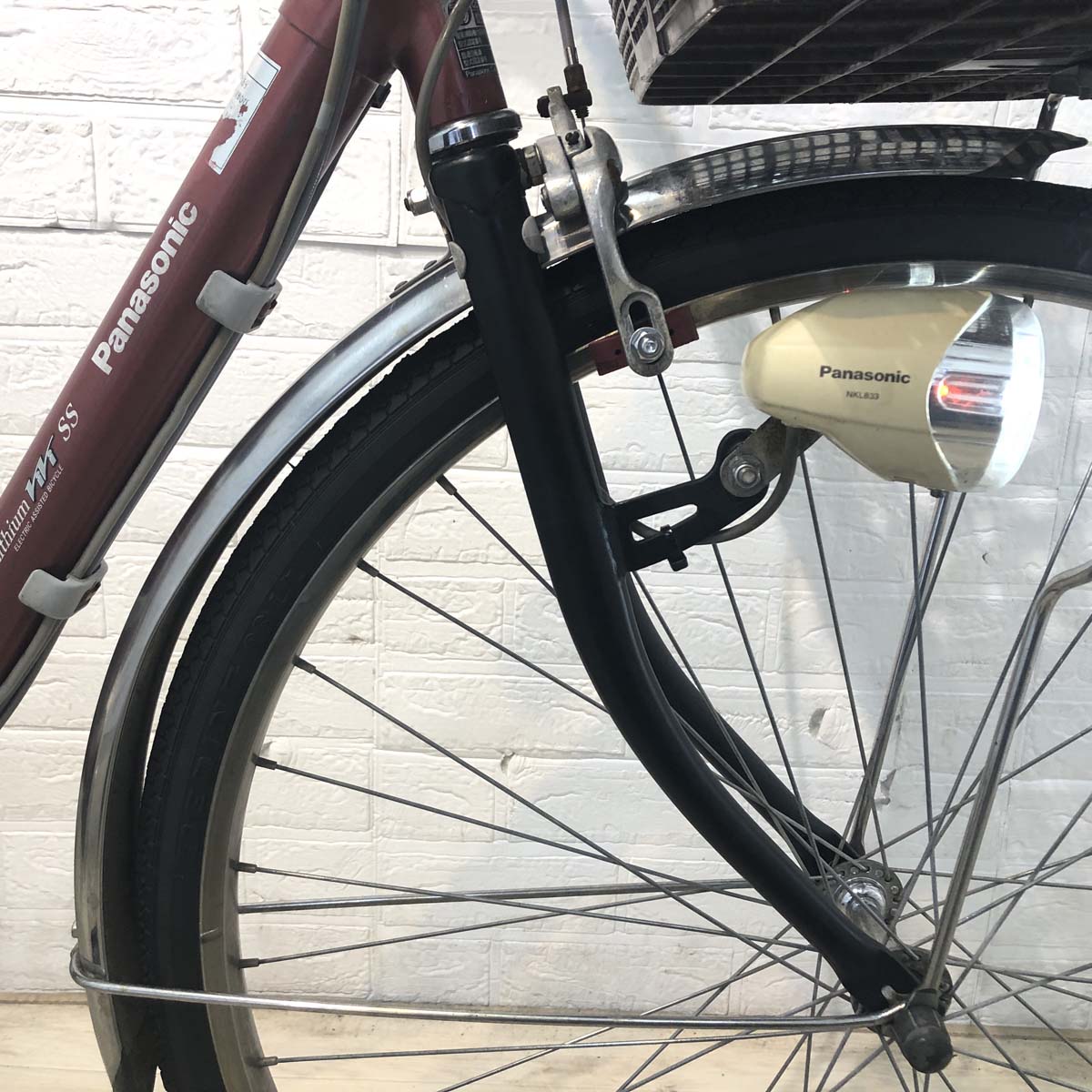 中古電動自転車 パナソニック ビビSS レッド 26インチ YG050