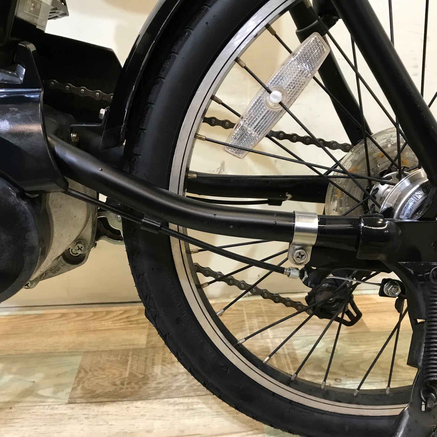 折りたたみ パナソニック オフタイム ブラック 前18×後20インチ KV105 【中古車】