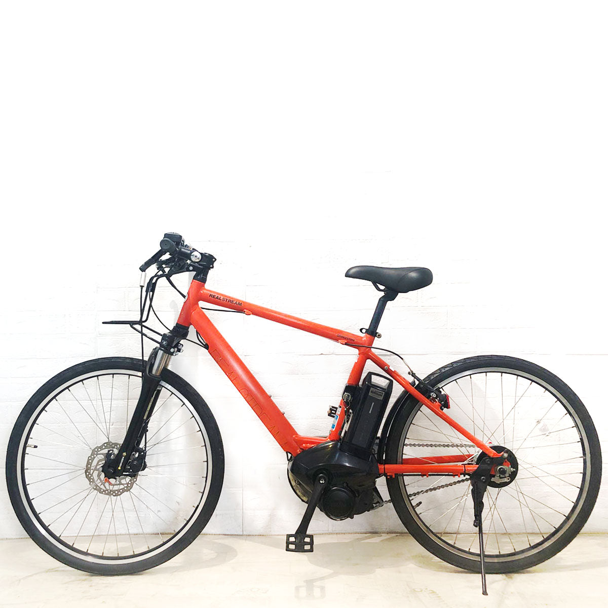 中古電動自転車 ブリヂストン リアルストリーム オレンジ 26インチ YB010