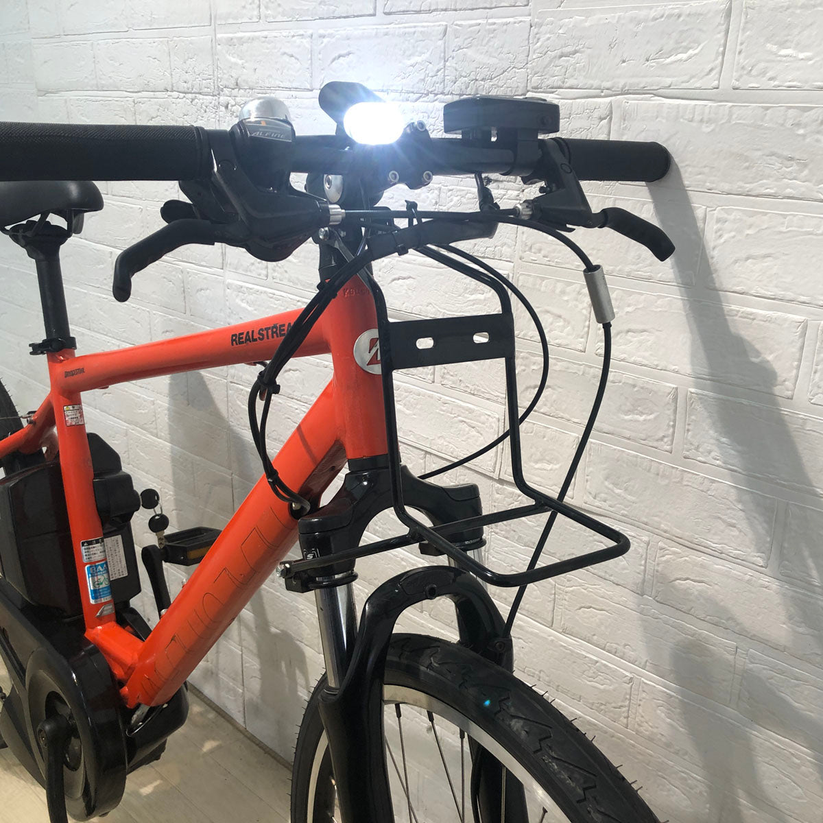 中古電動自転車 ブリヂストン リアルストリーム オレンジ 26インチ YB010