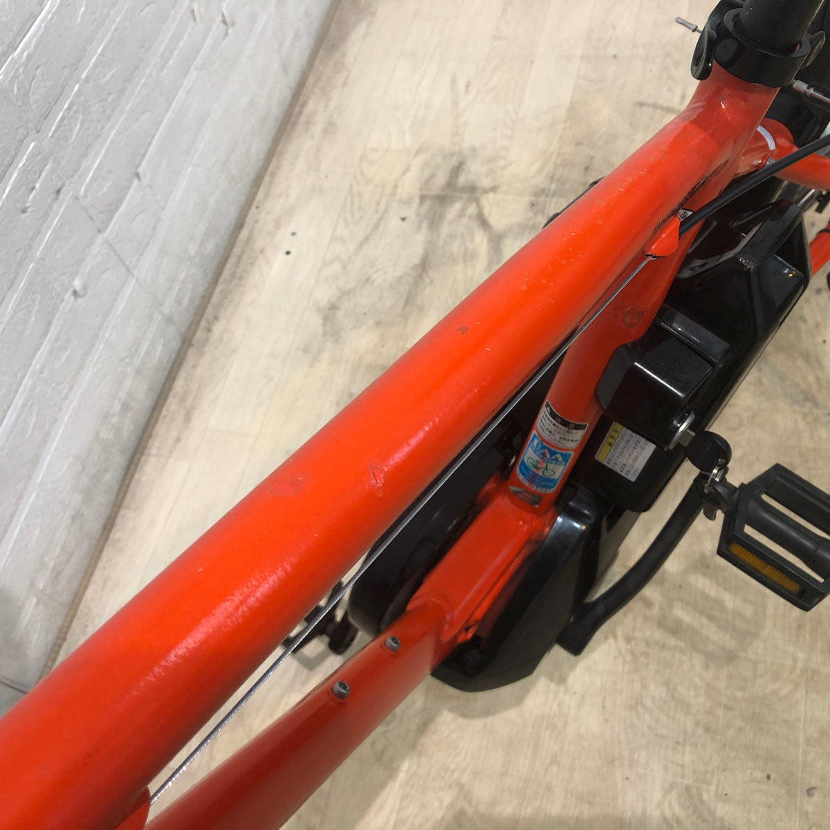 中古電動自転車 ブリヂストン リアルストリーム オレンジ 26インチ YB010