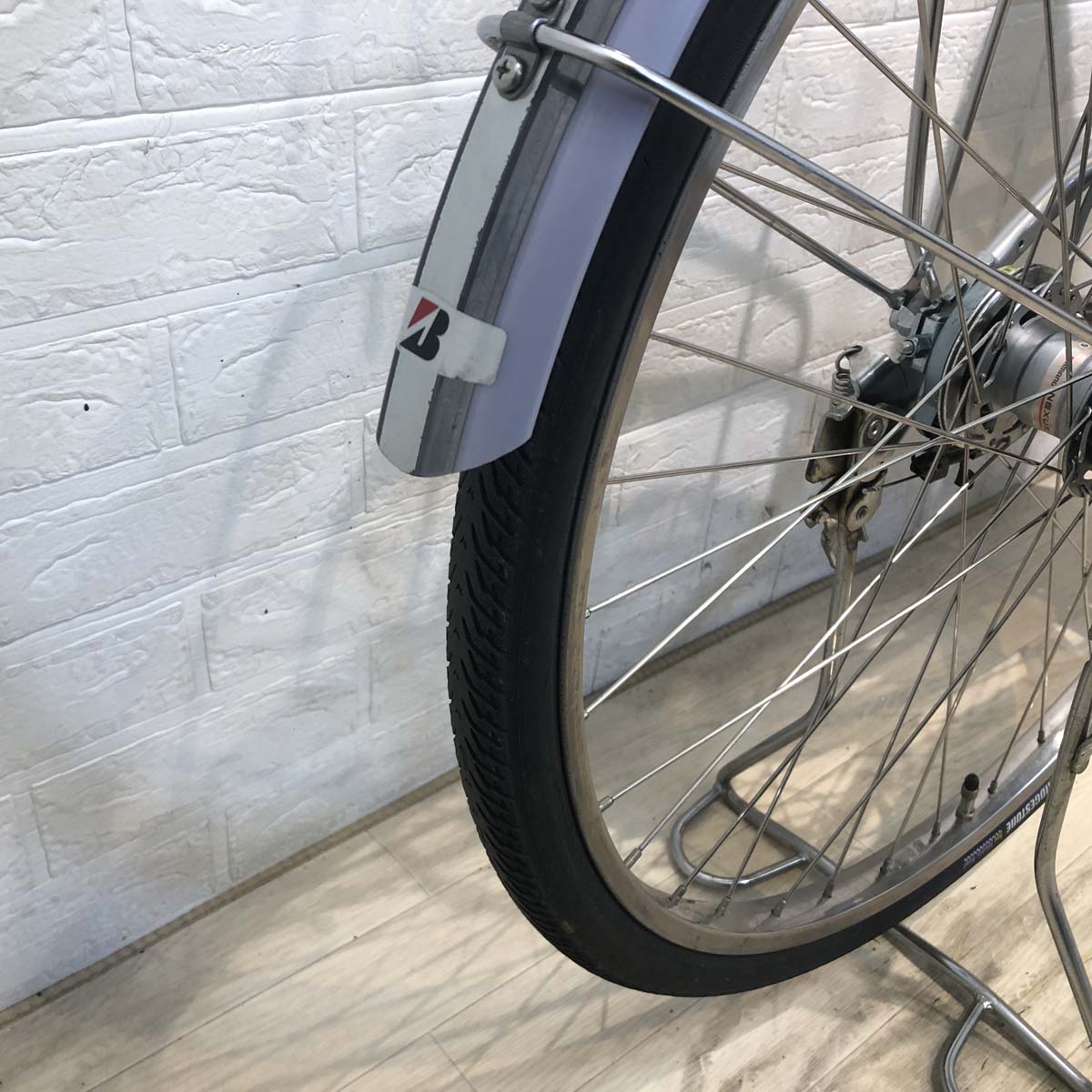 中古電動自転車 新品バッテリー ブリヂストン アシスタ シルバー 26インチ YB011  