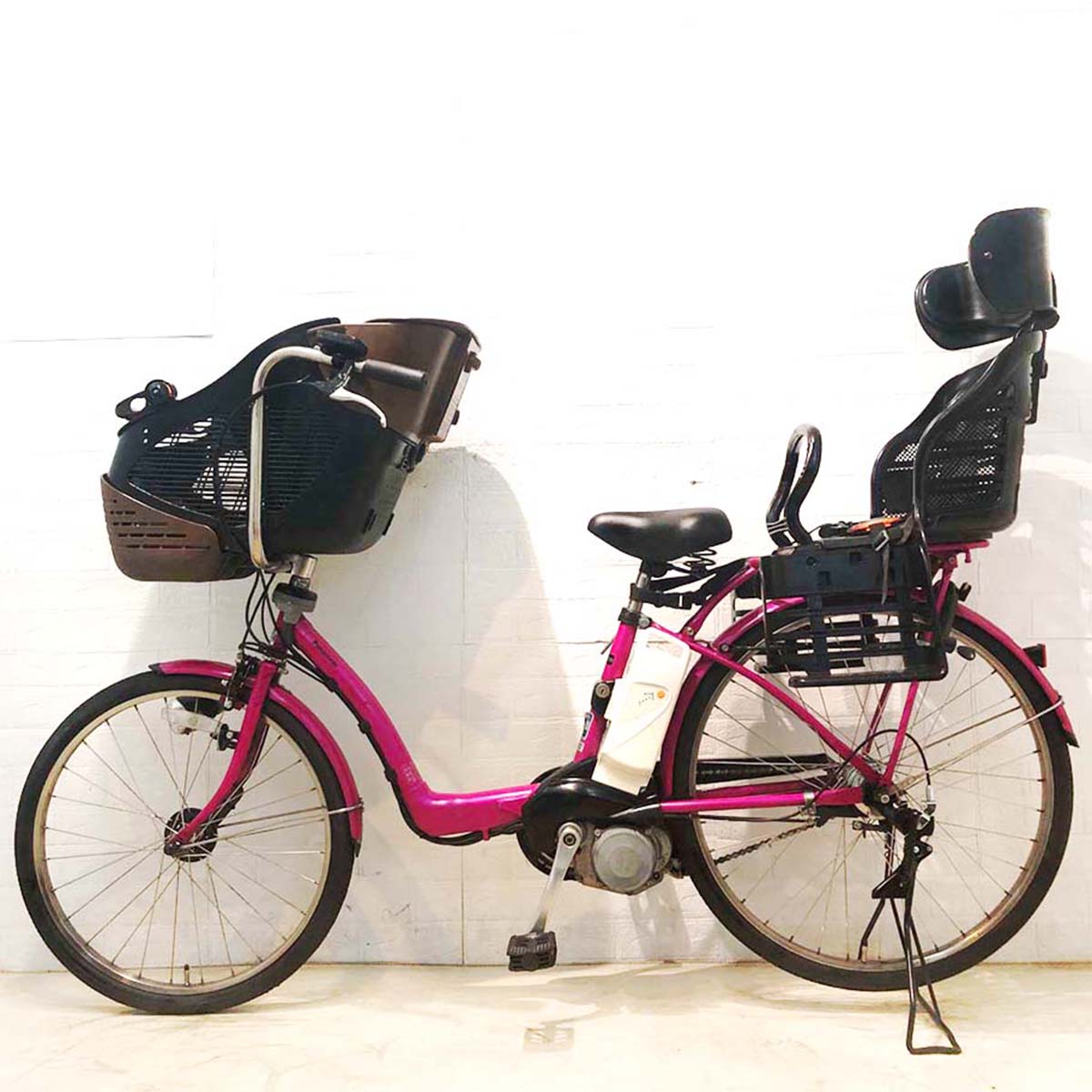 中古電動自転車 パナソニック ギュット DX ピンク 前22×後26インチ YB012