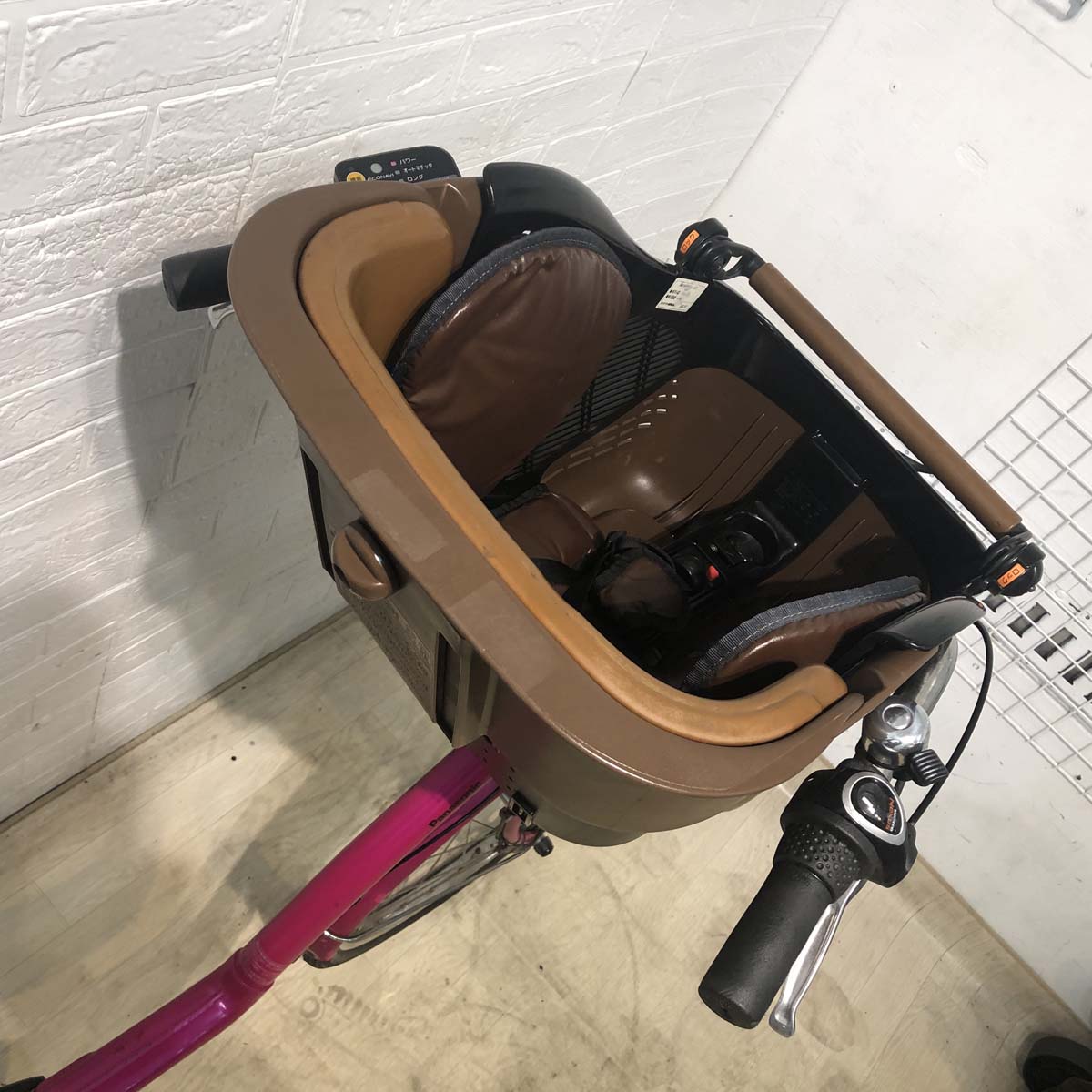 中古電動自転車 パナソニック ギュット DX ピンク 前22×後26インチ YB012