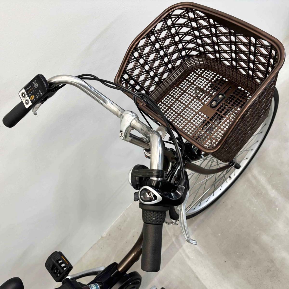 中古電動自転車 新品バッテリー パナソニック ビビTX ブラウン 26インチ YJ074