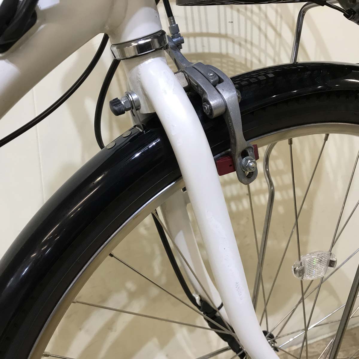 中古電動自転車 ヤマハ PAS With パス ウィズ ホワイト 26インチ KF052 