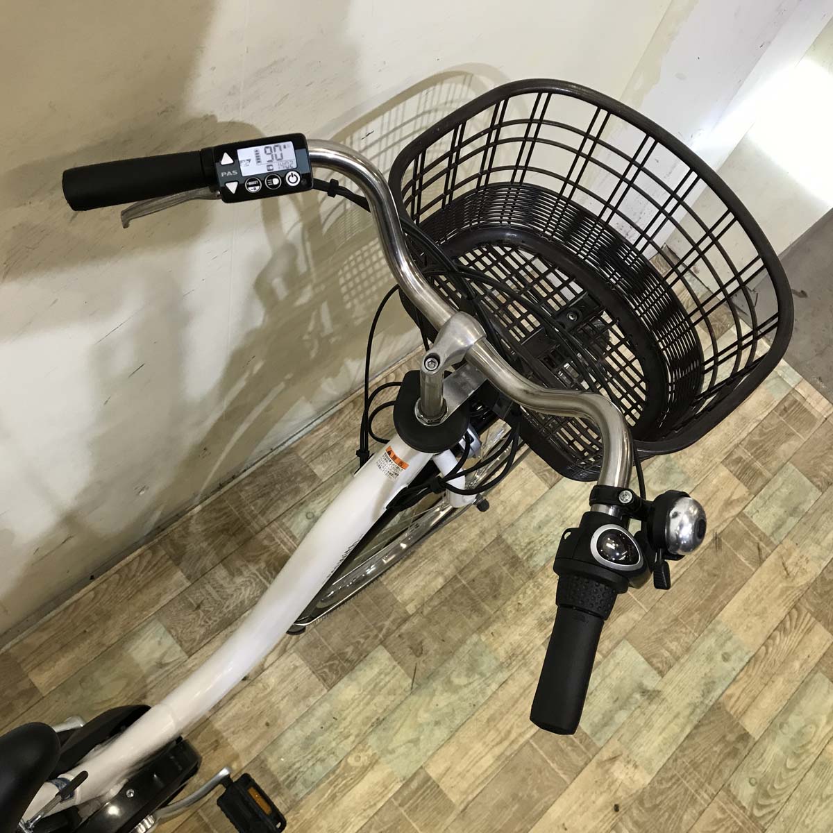 中古電動自転車 ヤマハ PAS With パス ウィズ ホワイト 26インチ KF052 