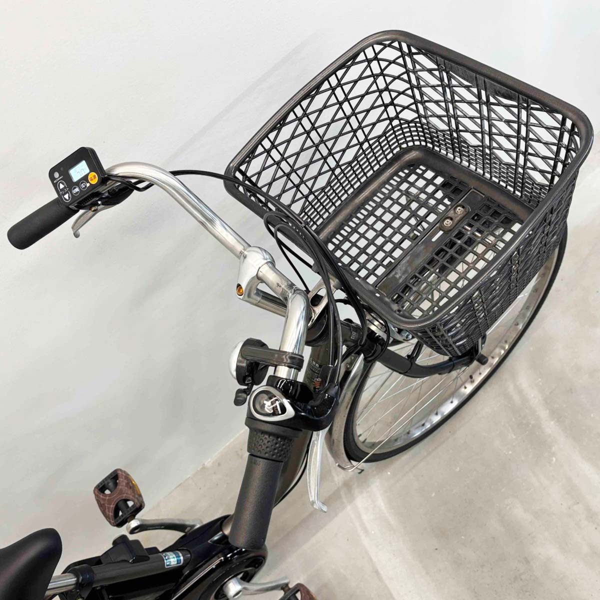 中古電動自転車 パナソニック ビビDX グレー 26インチ YJ075