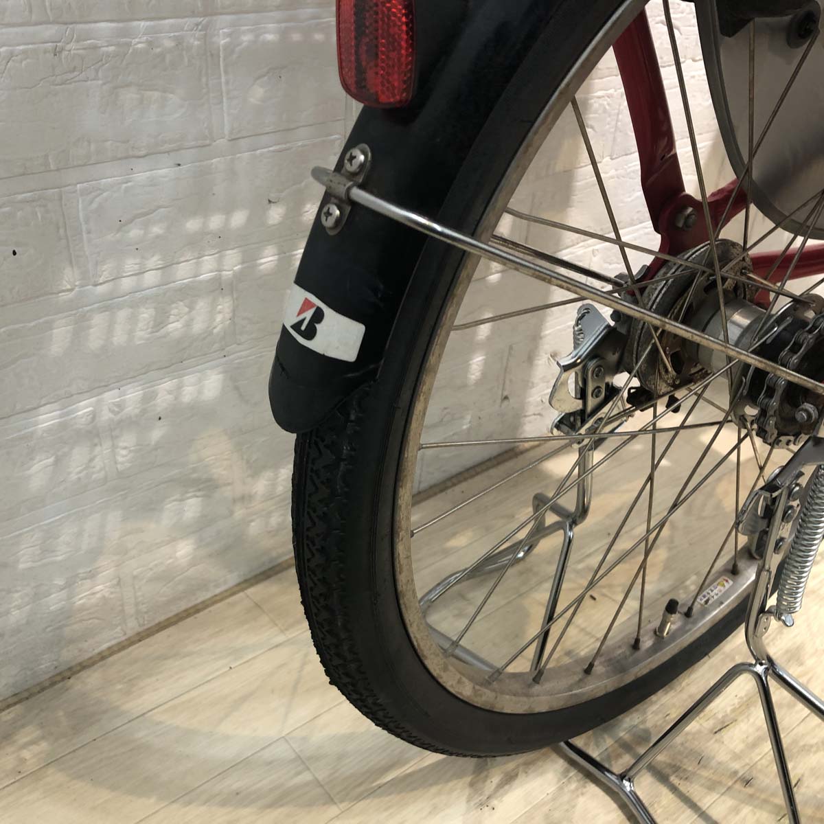 ブリヂストン アンジェリーノ ミニ レッド 22インチ YB013【中古車】