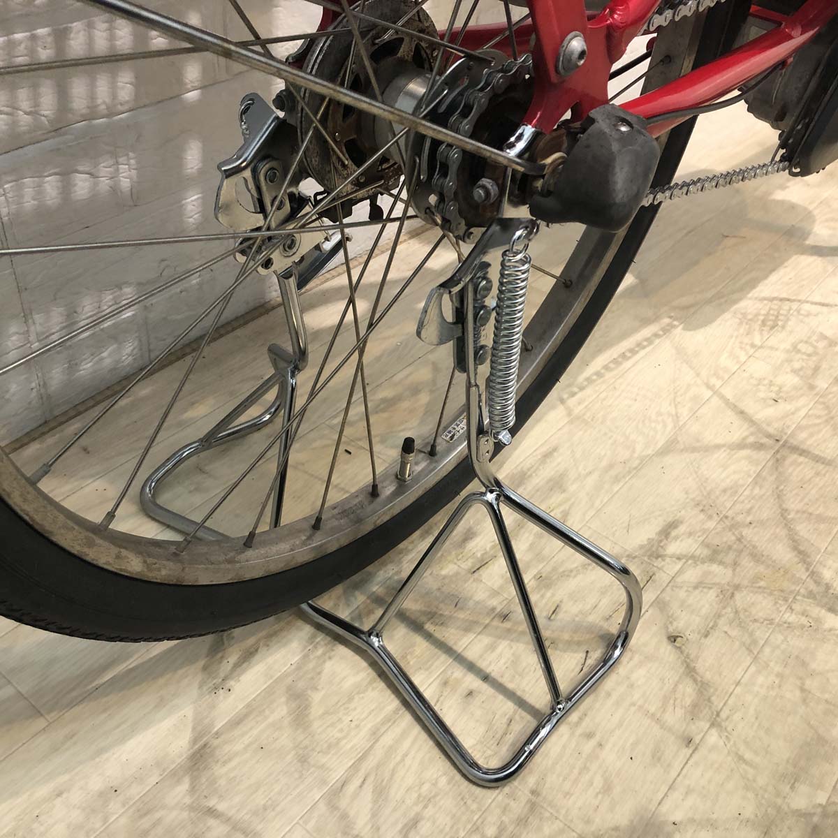 中古電動自転車 ブリヂストン アンジェリーノ ミニ レッド 22インチ YB013