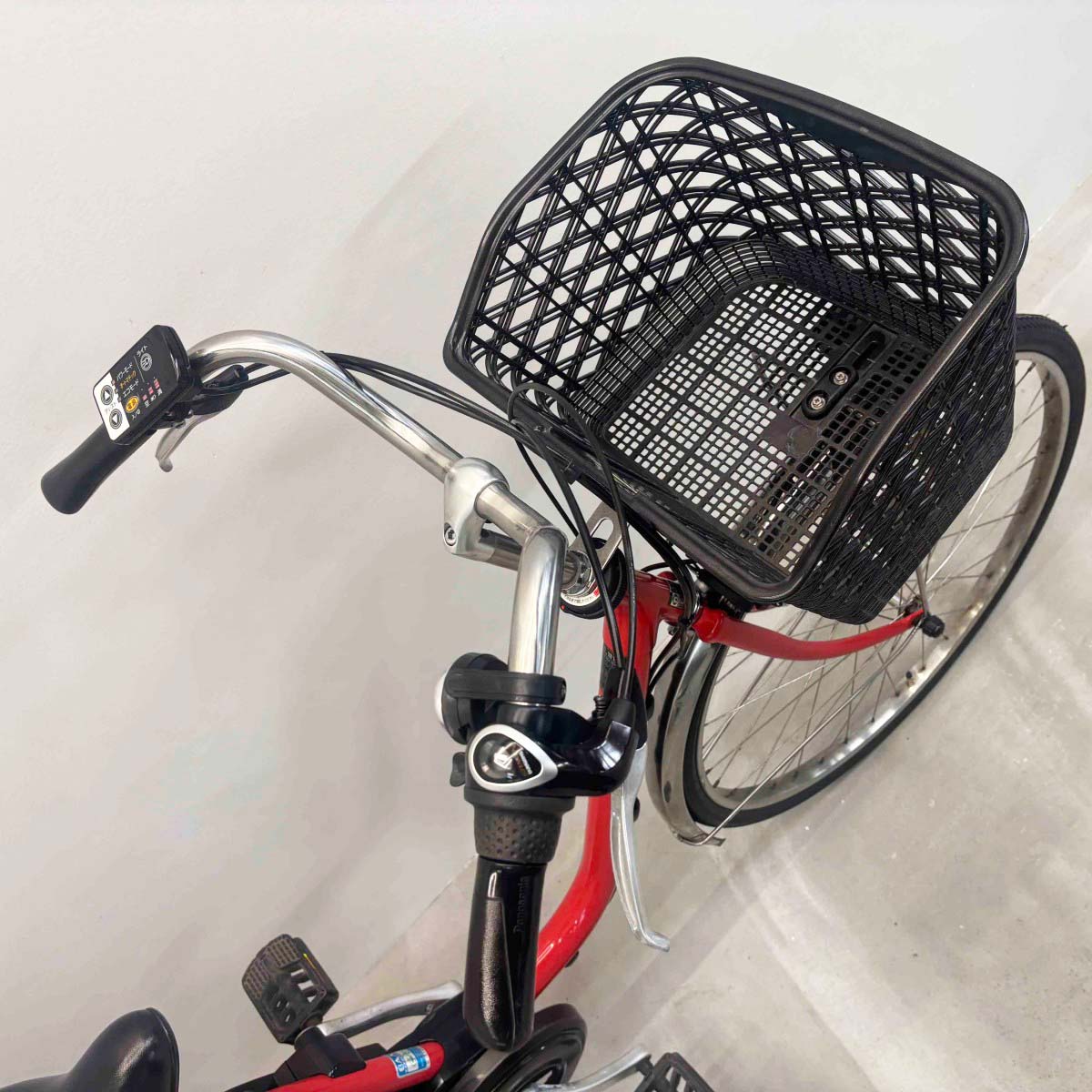 中古電動自転車 パナソニック ビビSX レッド 26インチ YJ077