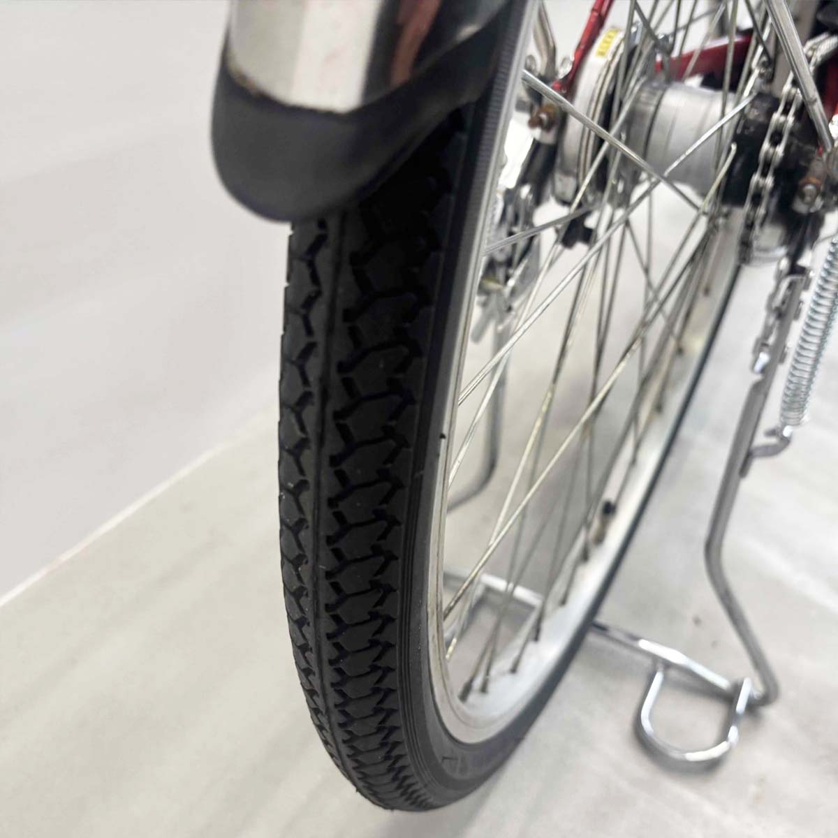中古電動自転車 パナソニック ビビSX レッド 26インチ YJ077