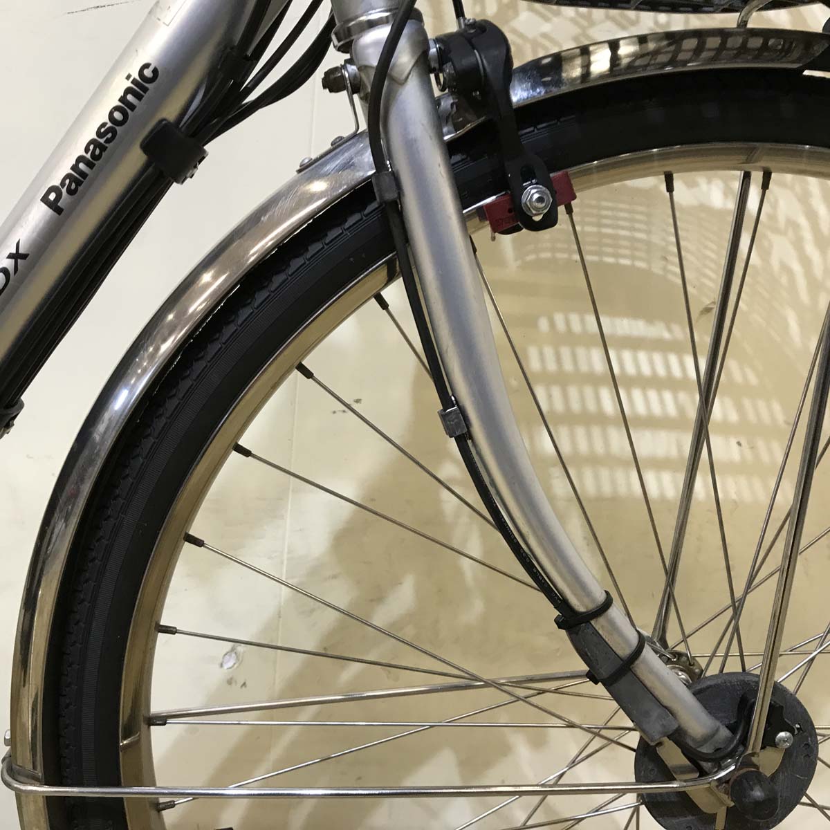 中古電動自転車 パナソニック ビビ DX シルバー 26インチ KF054