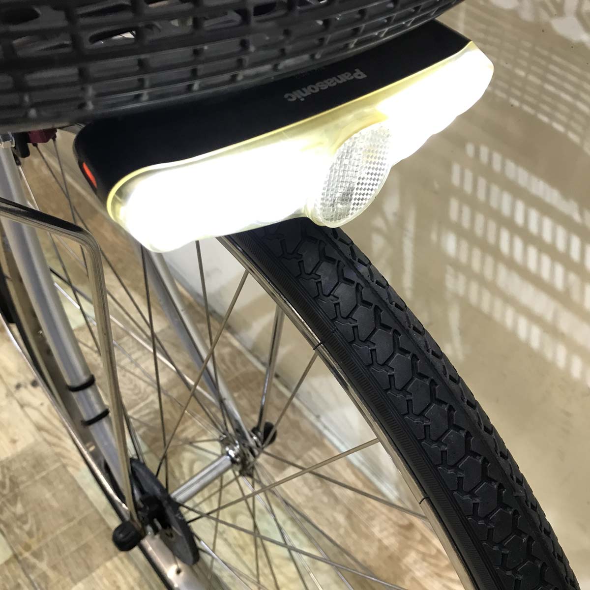 中古電動自転車 パナソニック ビビ DX シルバー 26インチ KF054