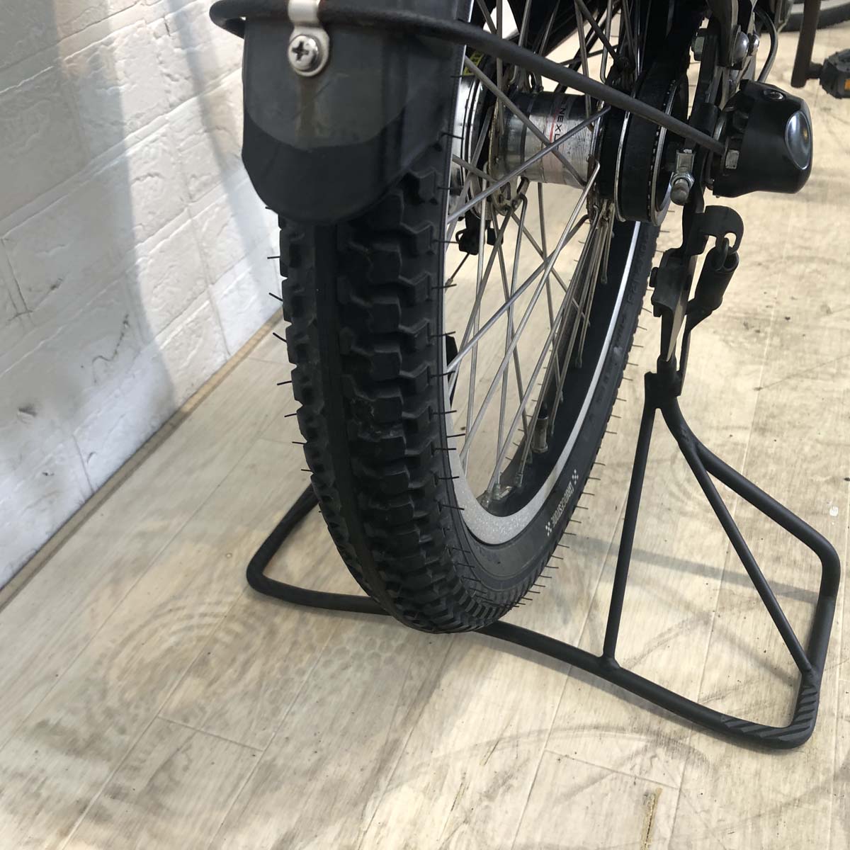 中古電動自転車 新品バッテリー ブリヂストン ビッケモブdd グレー 24×20インチ YG057