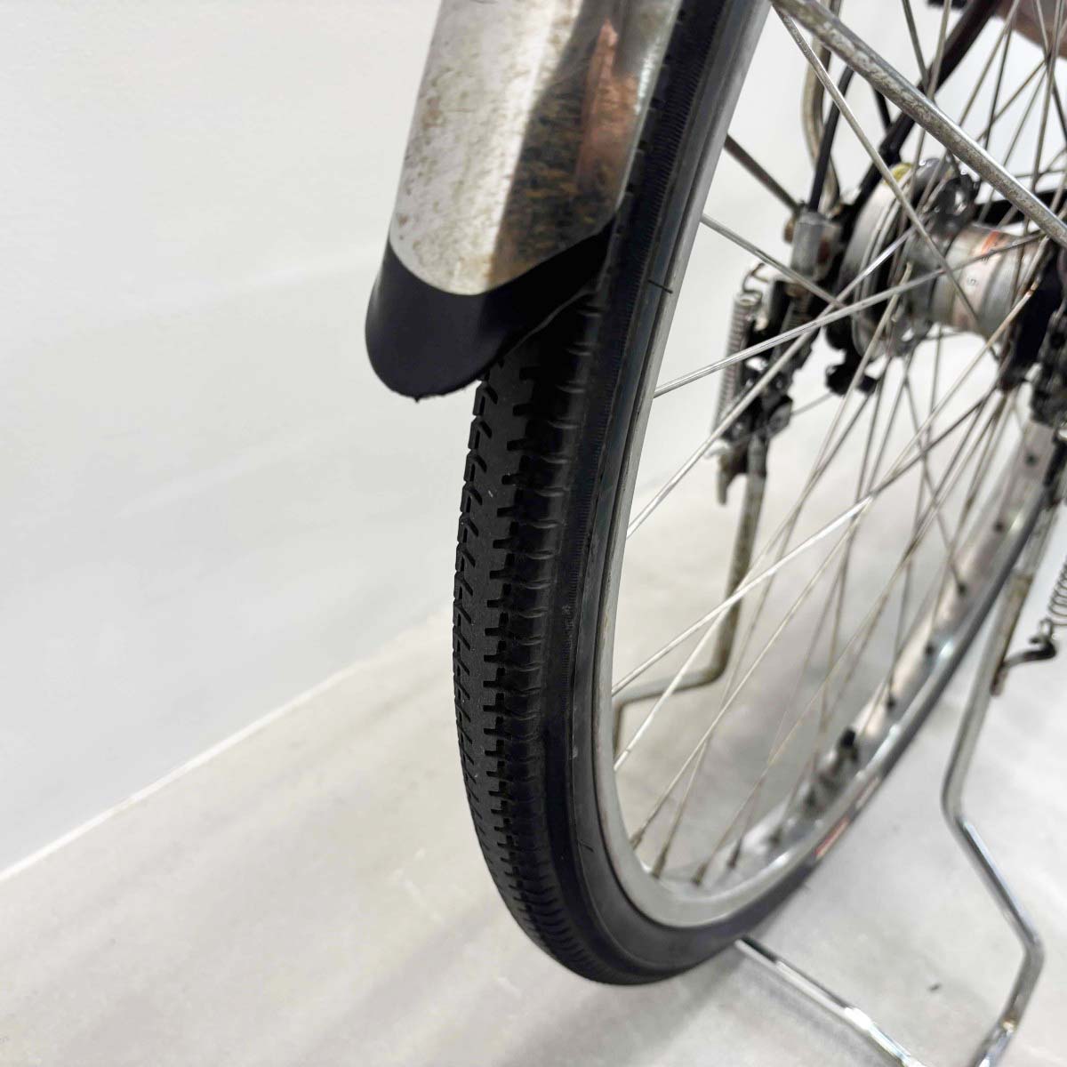 中古電動自転車 パナソニック ビビDX ブラウン 26インチ YJ078
