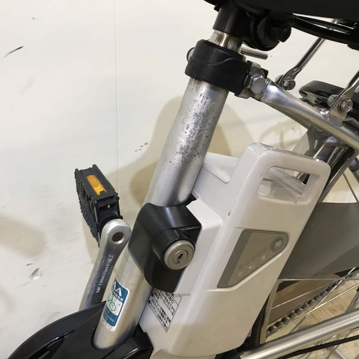 中古電動自転車 パナソニック ビビ DX シルバー 26インチ KF054
