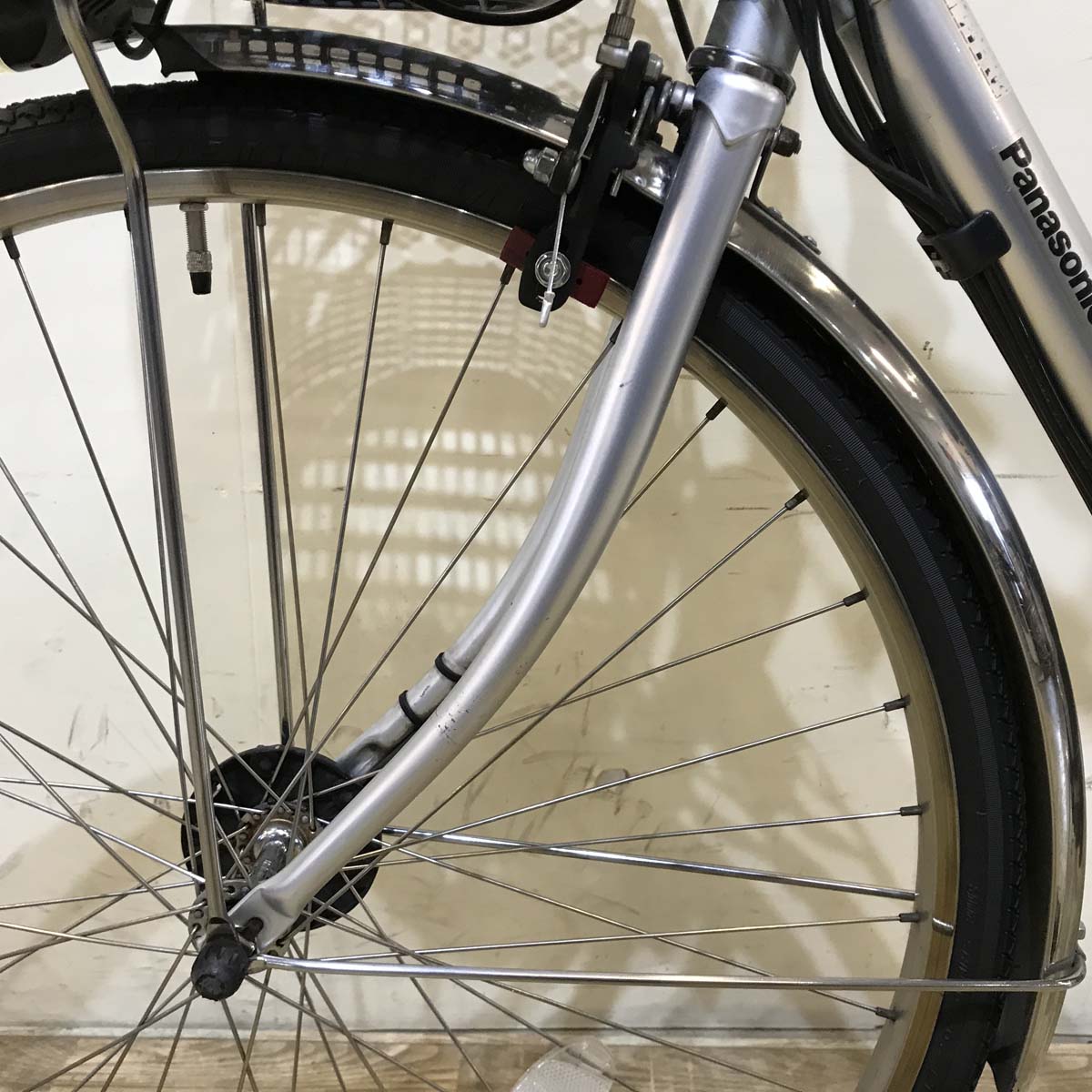 中古電動自転車 パナソニック ビビ DX シルバー 26インチ KF054