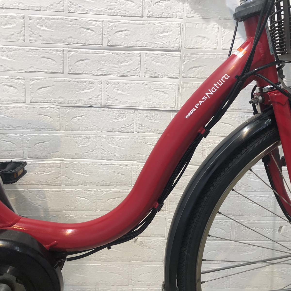 中古電動自転車 ヤマハ PAS ナチュラS レッド 26インチ YG058