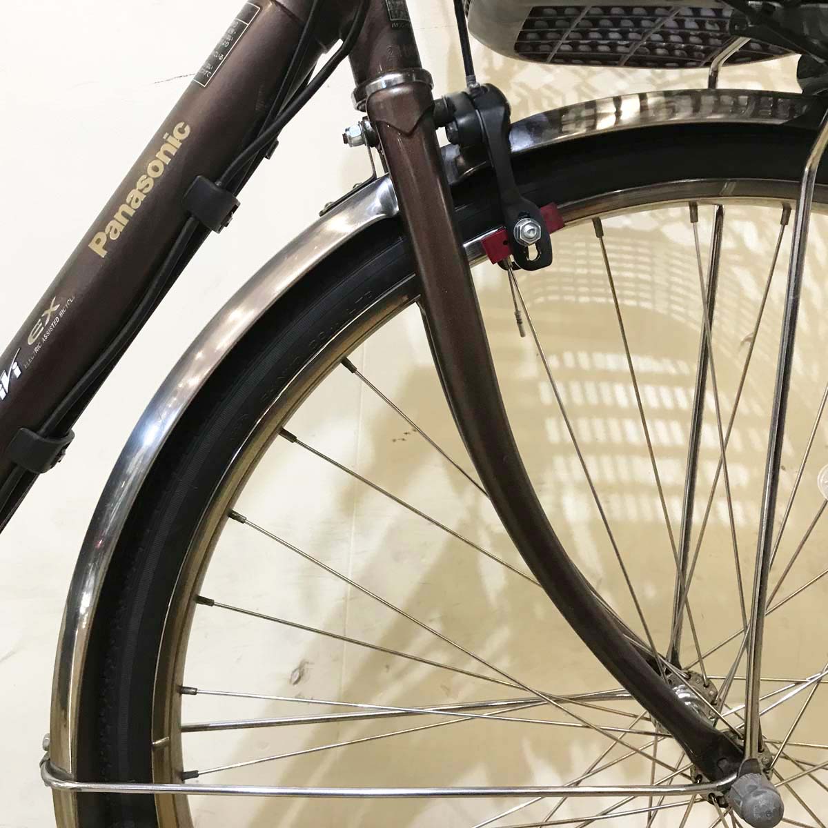 中古電動自転車 パナソニック ビビ EX ブラウン 26インチ KA028