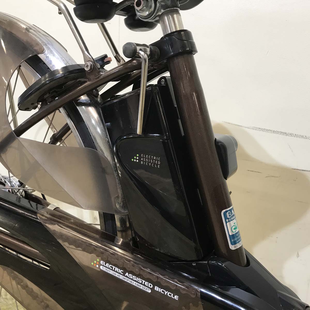 中古電動自転車 パナソニック ビビ EX ブラウン 26インチ KA028