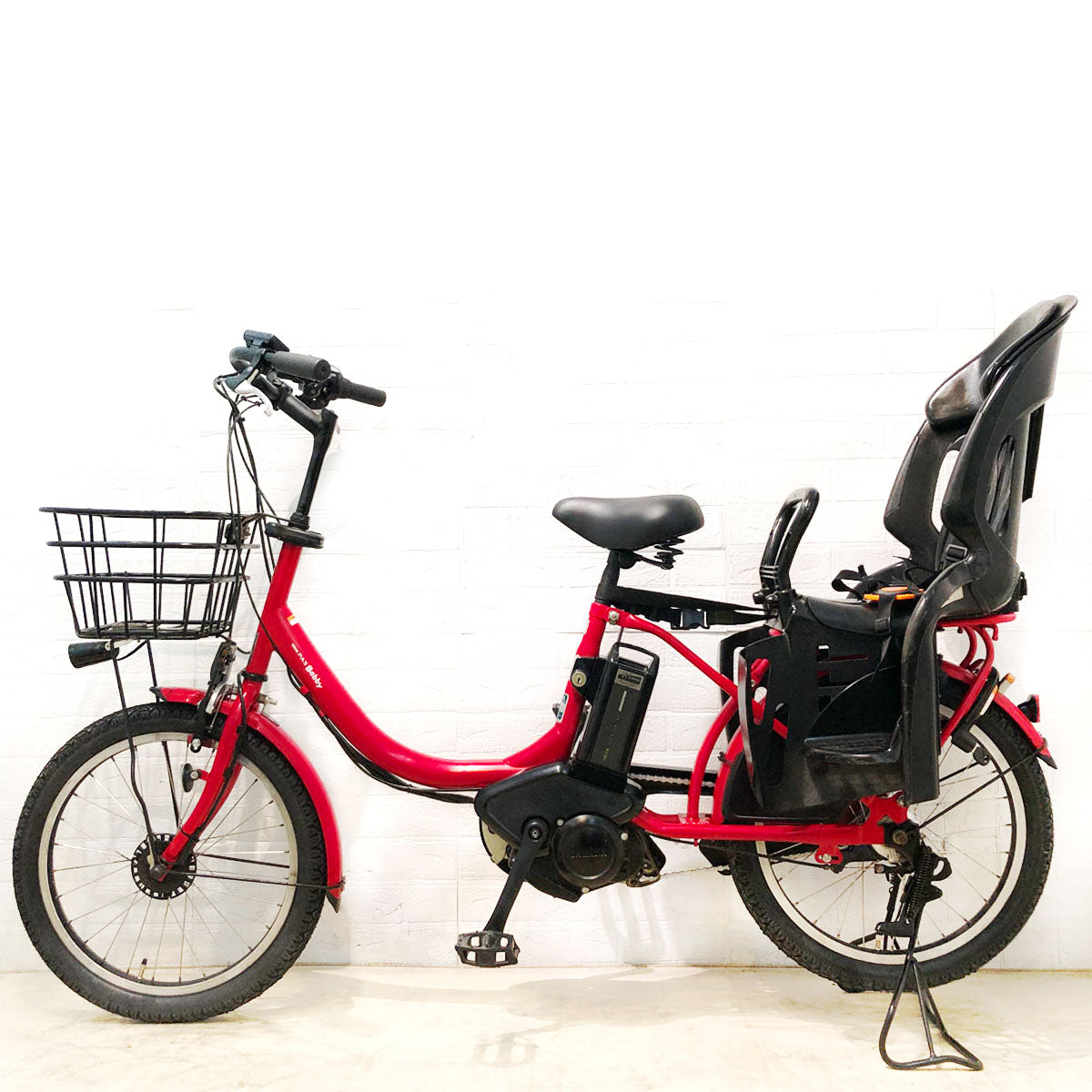 中古電動自転車 ヤマハ PAS Babby パス バビー レッド 20インチ YB017