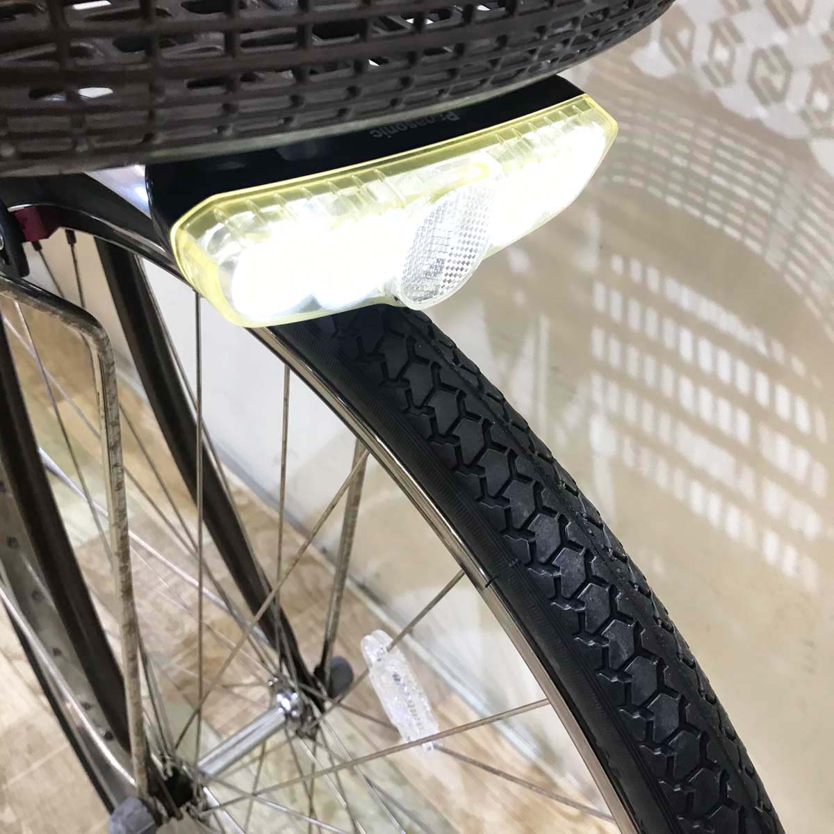 中古電動自転車 パナソニック ビビ EX ブラウン 26インチ KA028