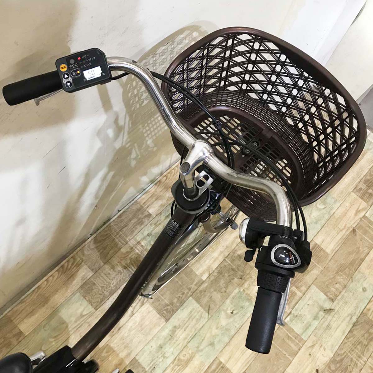 中古電動自転車 パナソニック ビビ EX ブラウン 26インチ KA028