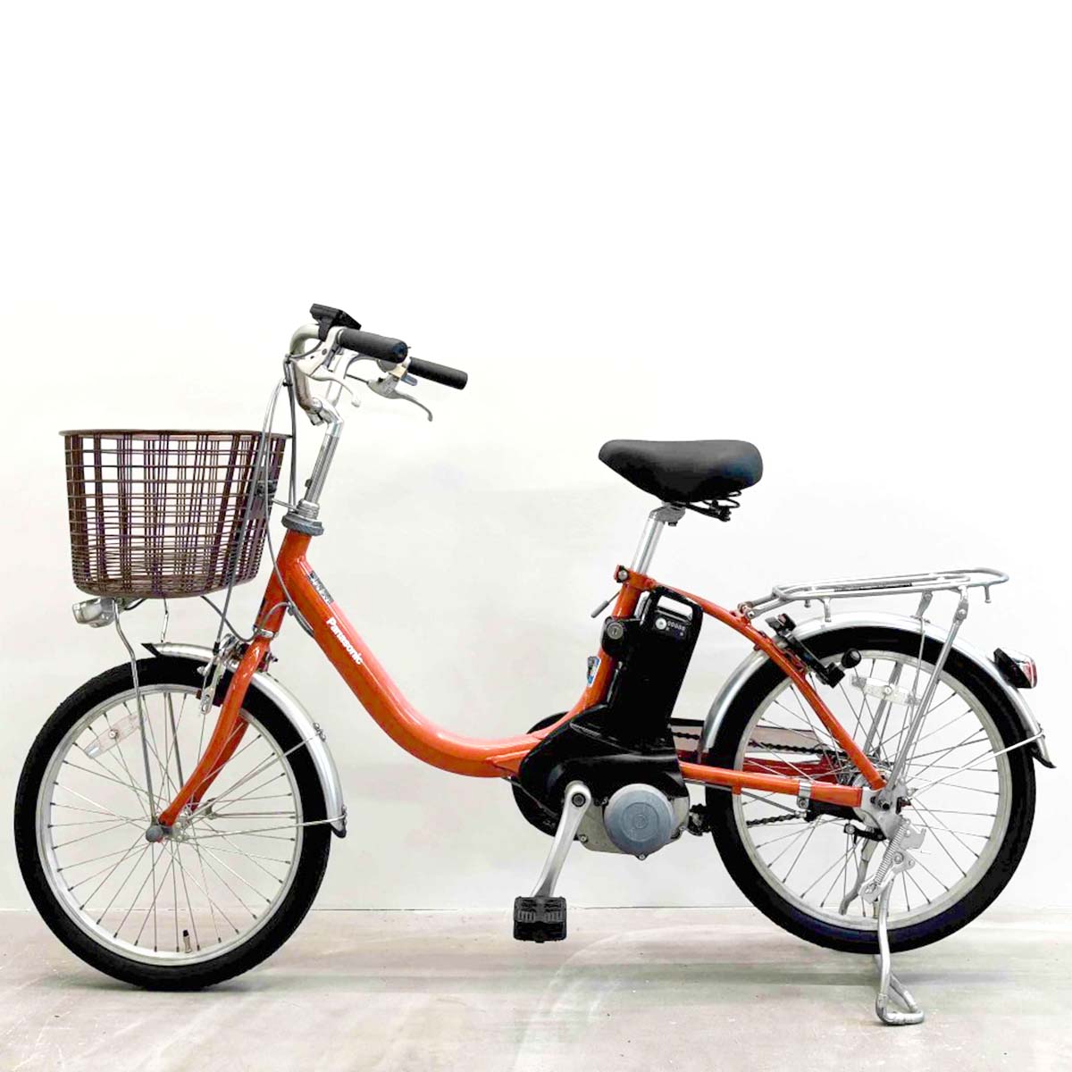 中古電動自転車 パナソニック ビビLS オレンジ 20インチ YJ080