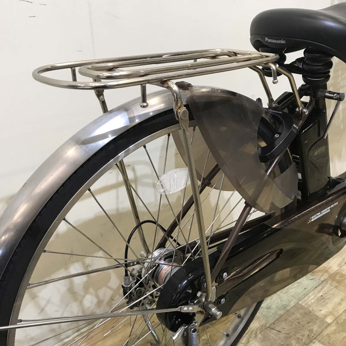 中古電動自転車 パナソニック ビビ EX ブラウン 26インチ KA028