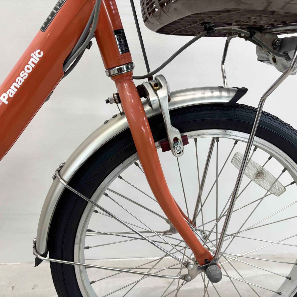 中古電動自転車 パナソニック ビビLS オレンジ 20インチ YJ080