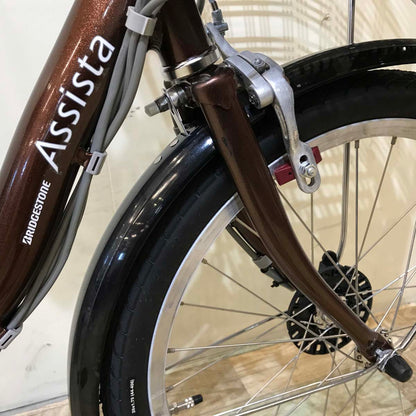 ブリヂストン アシスタ コンパクト ブラウン 20インチ KV115 【中古車】