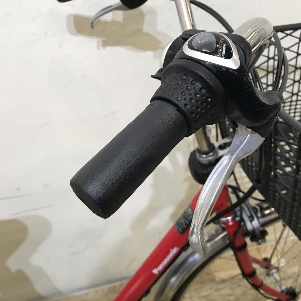 中古電動自転車 パナソニック ビビ DX レッド 26インチ KA030  