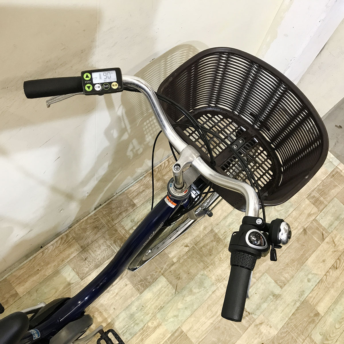 中古電動自転車 ヤマハ PAS Cheer パス チア ネイビー 26インチ KF057 