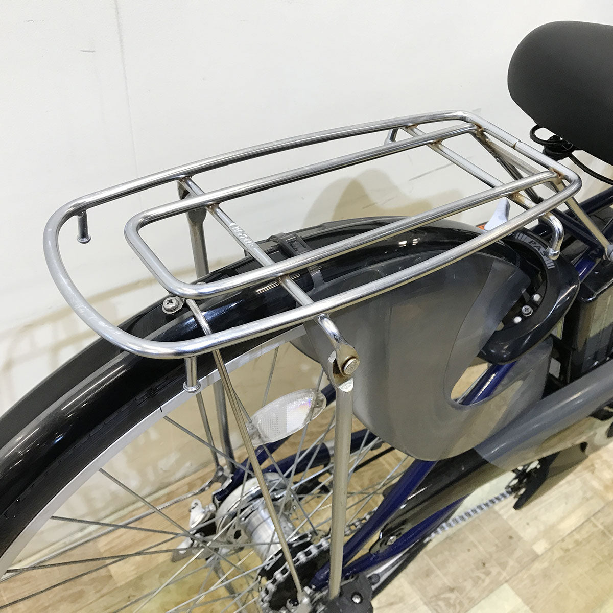 中古電動自転車 ヤマハ PAS Cheer パス チア ネイビー 26インチ KF057 