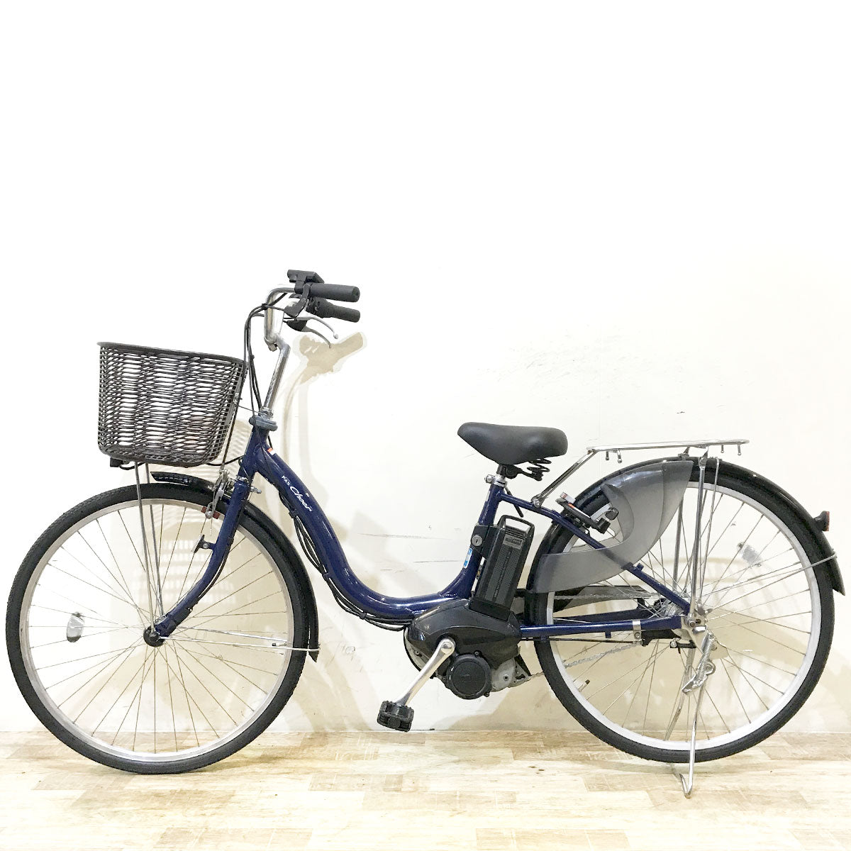 中古電動自転車 ヤマハ PAS Cheer パス チア ネイビー 26インチ KF057 