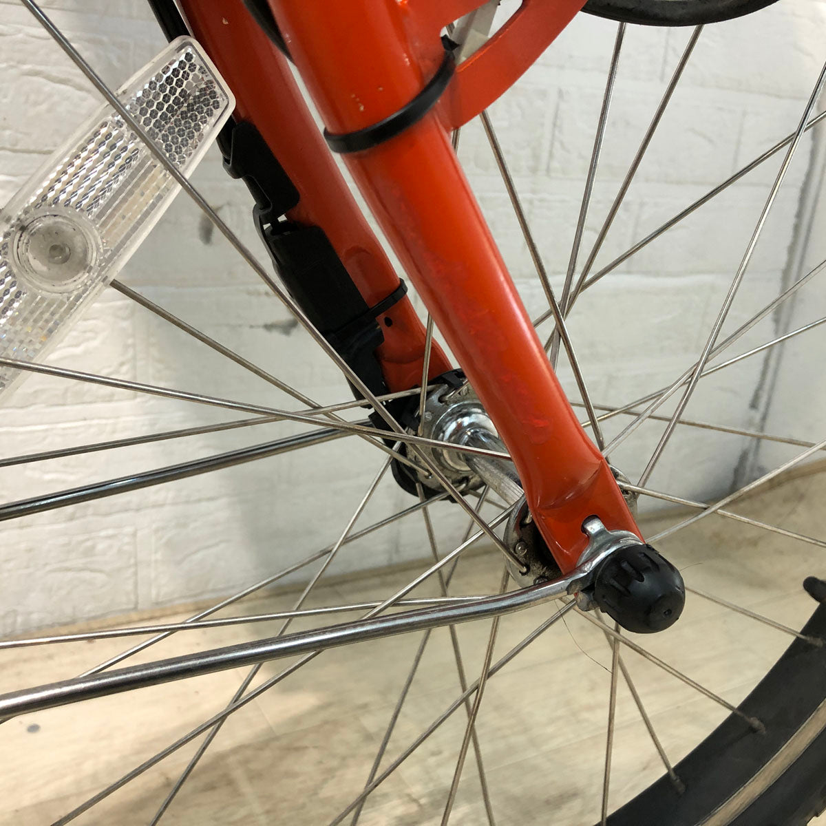 中古電動自転車 ブリヂストン アンジェリーノプティット e オレンジ 20インチ YB019