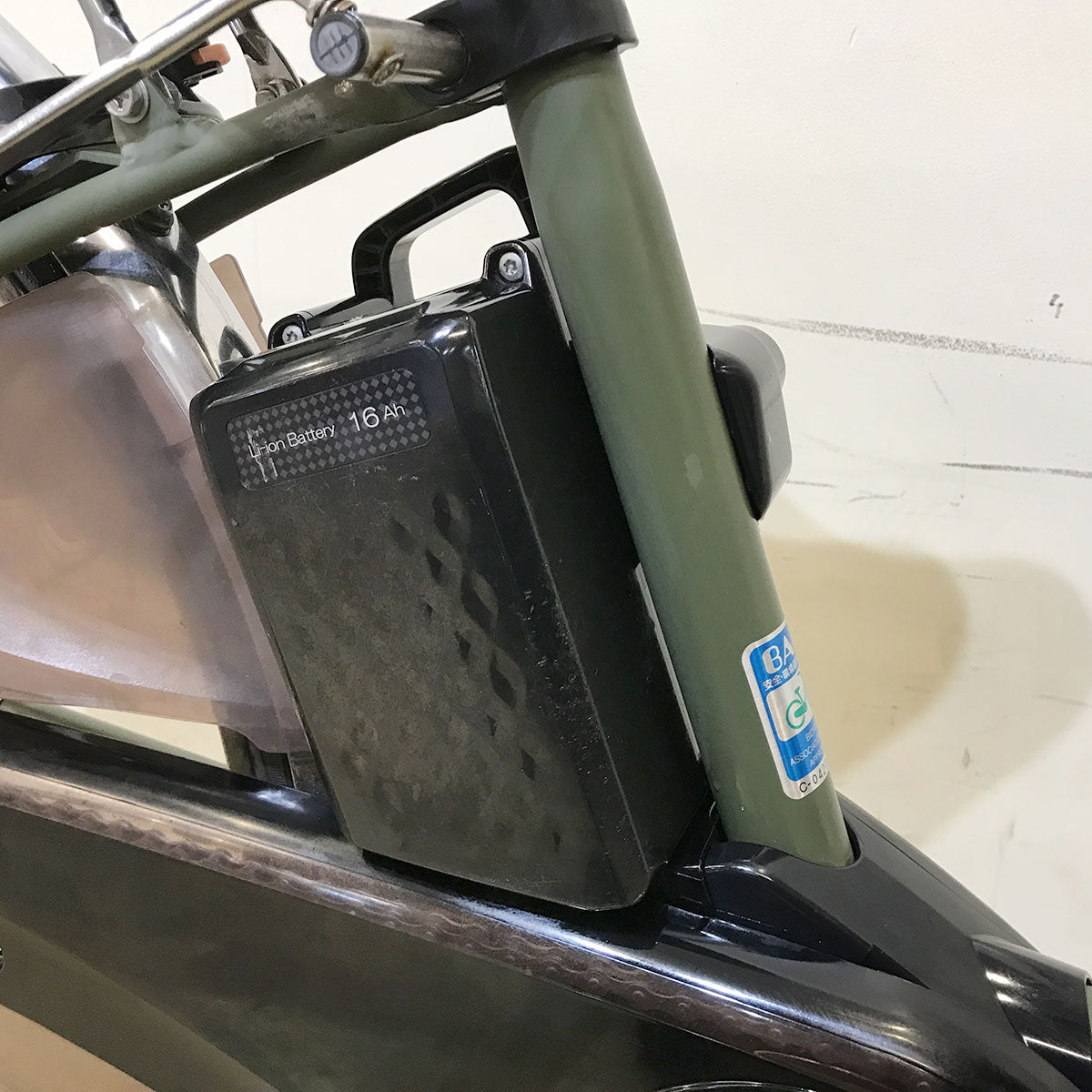中古電動自転車 パナソニック ビビ DX カーキ 26インチ KF058