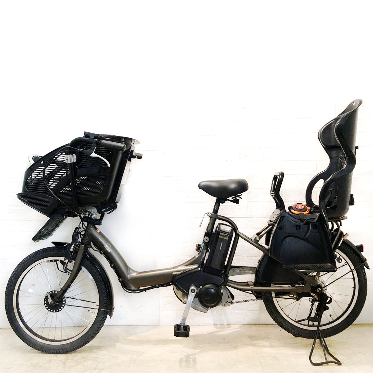 中古電動自転車 ヤマハ PAS Kiss mini XL パス キッス ミニ XL マットグラファイト 20インチ YB020