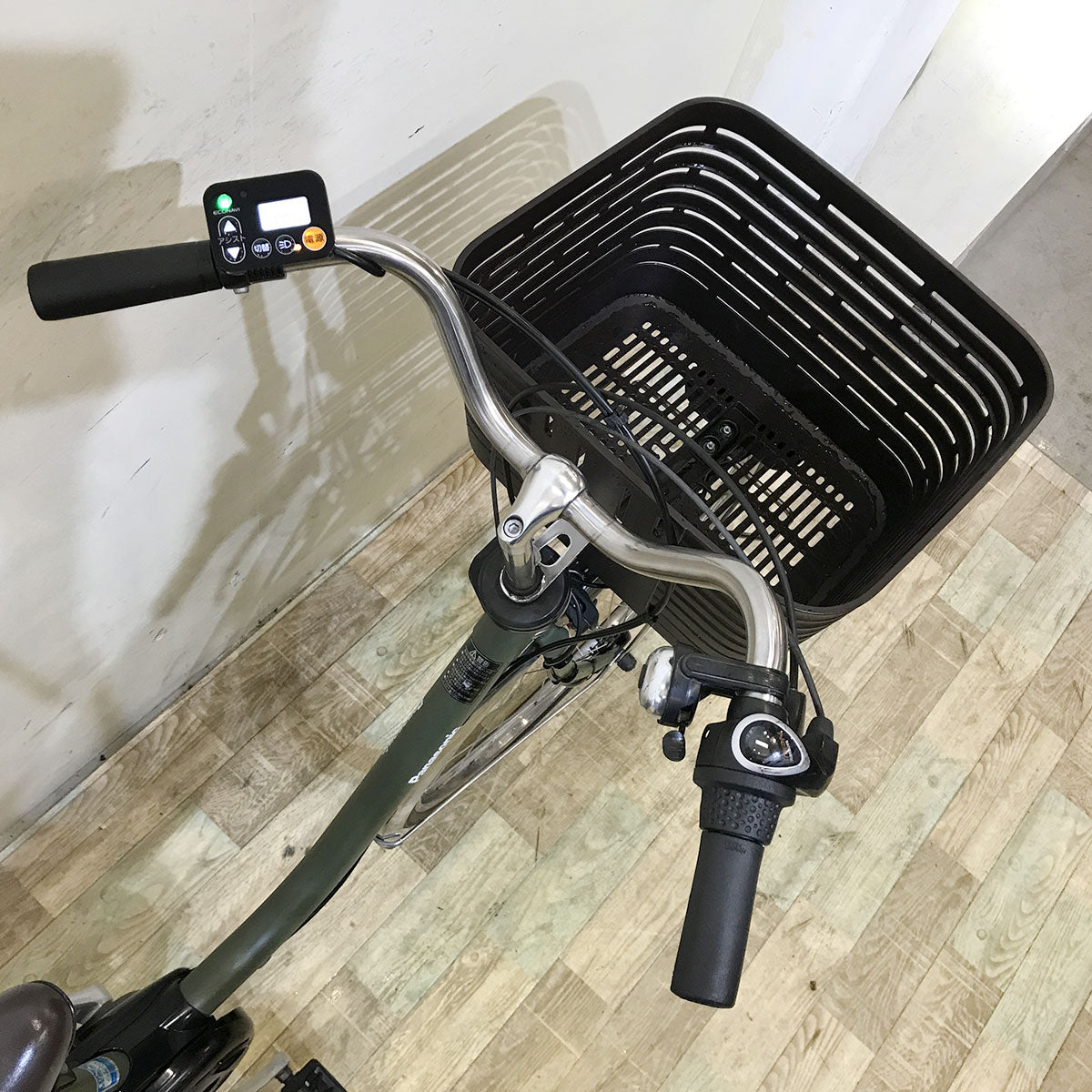 中古電動自転車 パナソニック ビビ DX カーキ 26インチ KF058