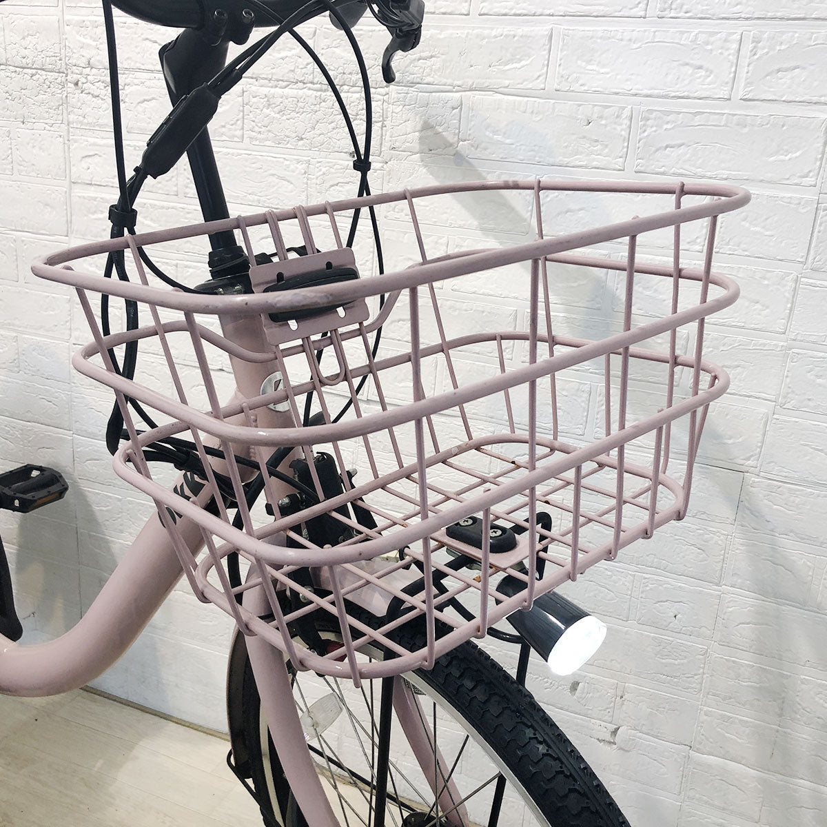 中古電動自転車 新品バッテリー ブリヂストン ビッケモブdd ピンク 24×20インチ YG062