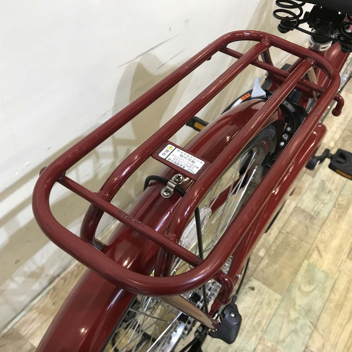 中古電動自転車 ヤマハ PAS Ami パス アミ レッド 26インチ KA032