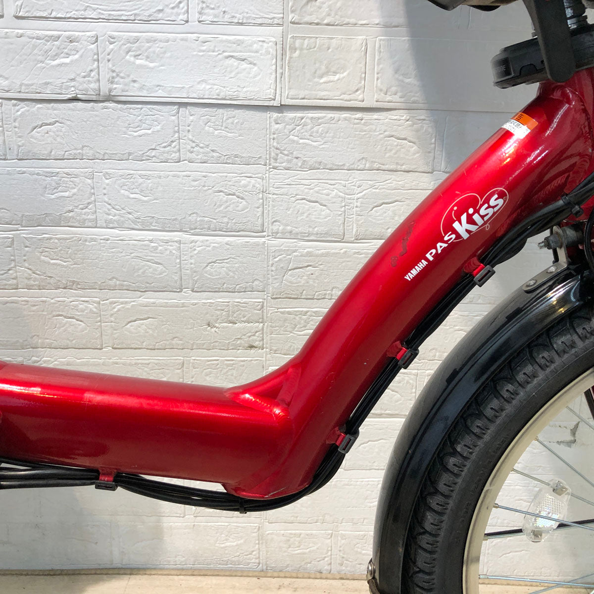 中古電動自転車 ヤマハ PAS Kiss mini XL パス キッス ミニ XL レッド 20インチ YB021