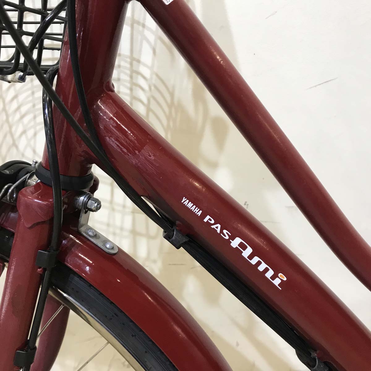 中古電動自転車 ヤマハ PAS Ami パス アミ レッド 26インチ KA032