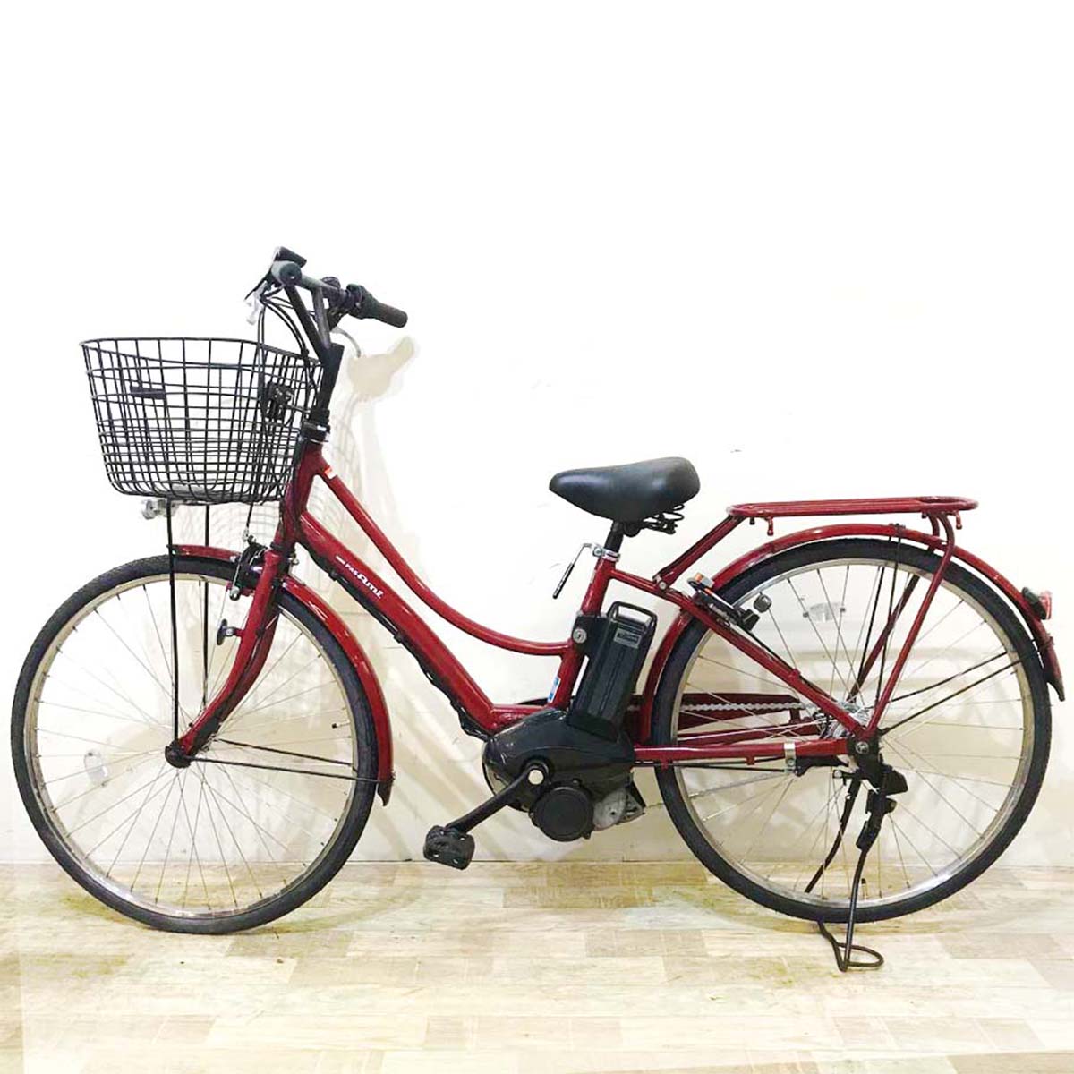 中古電動自転車 ヤマハ PAS Ami パス アミ レッド 26インチ KA032