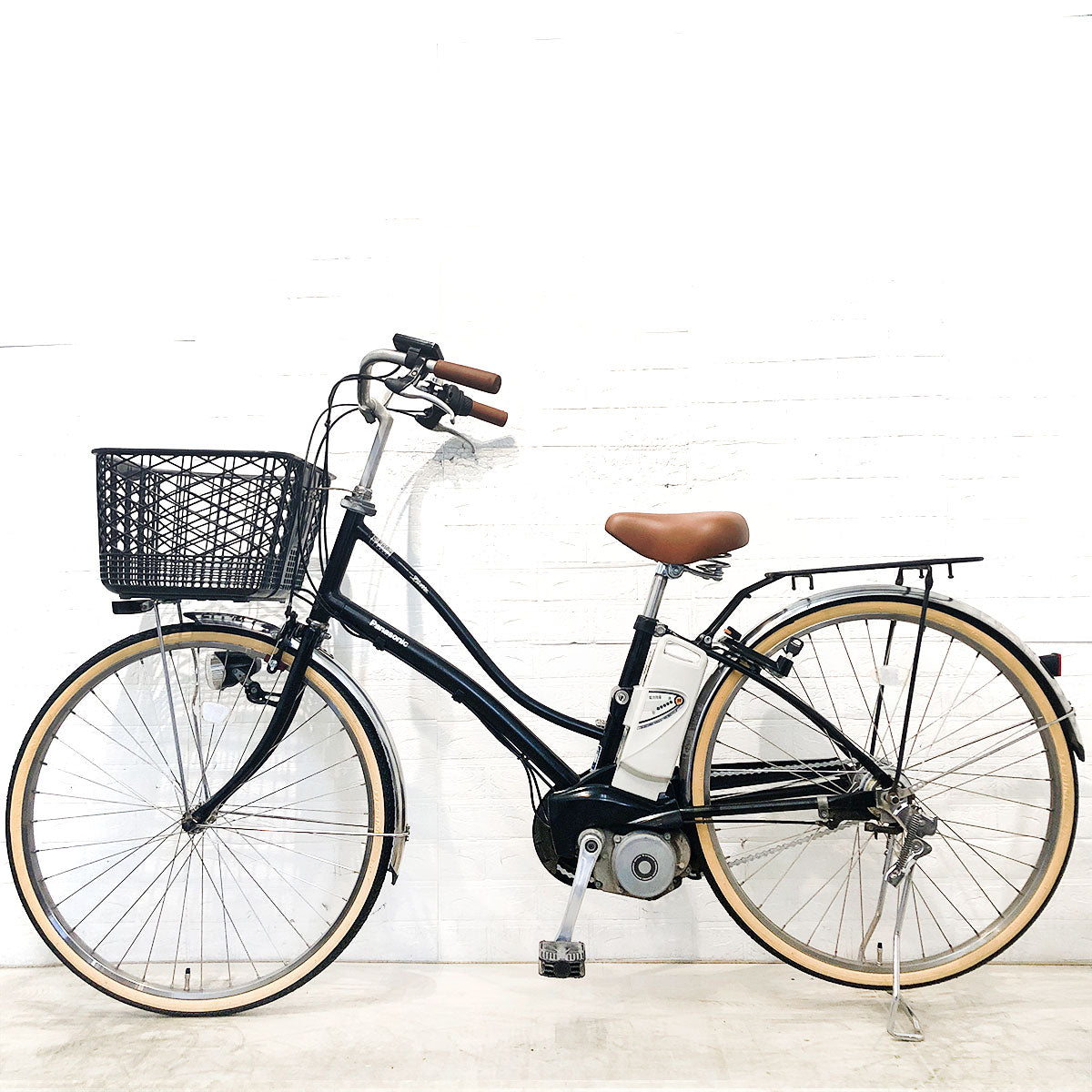 中古電動自転車 パナソニック リチウムビビ ラッテ ブラック 26インチ YG063