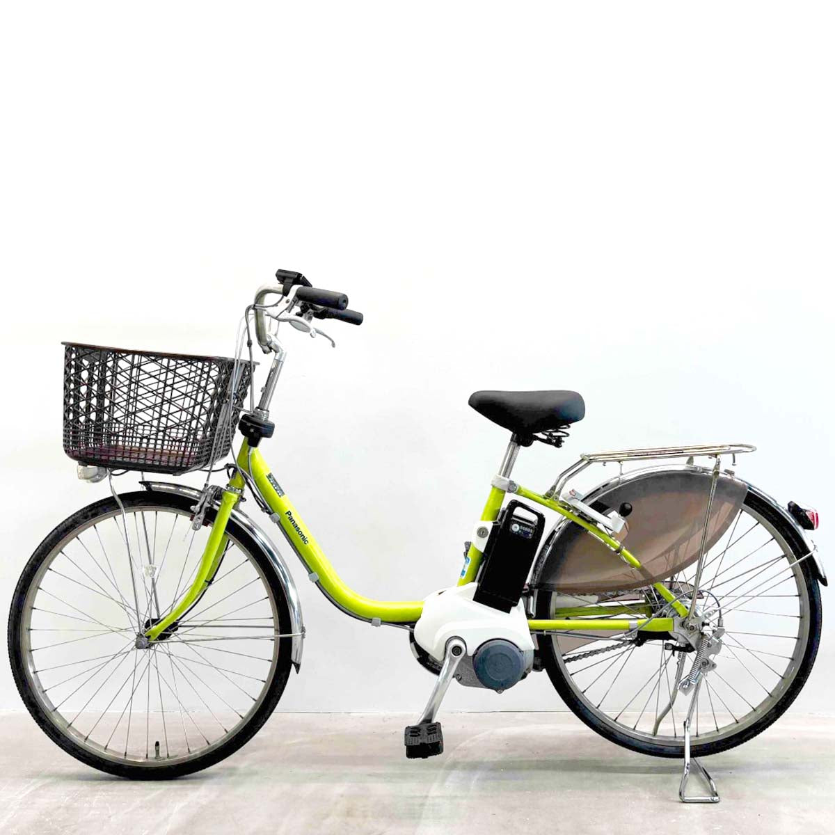 中古電動自転車 パナソニック ビビDX グリーン 24インチ YJ086