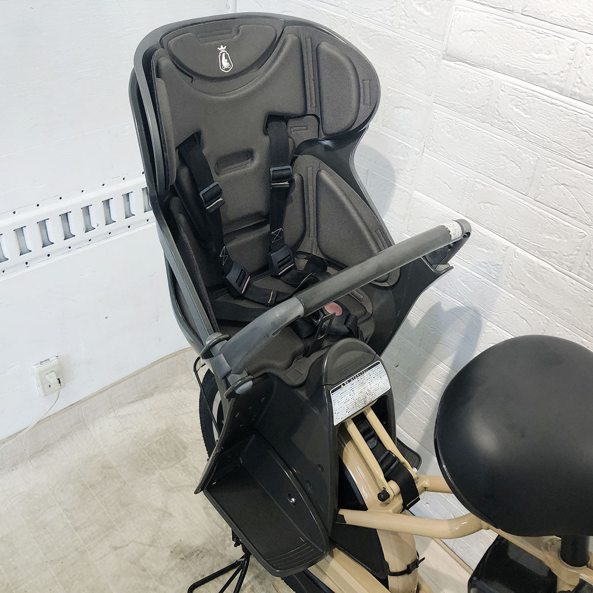 中古電動自転車 新品バッテリー ブリヂストン ビッケモブdd ベージュ 24×20インチ YG064